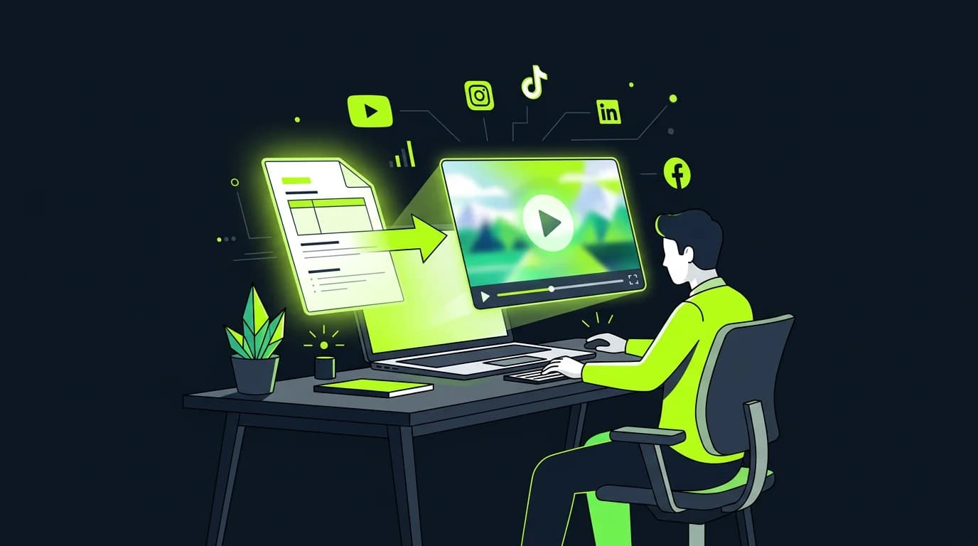 Marketer uploading a campaign brief to generate a marketing video